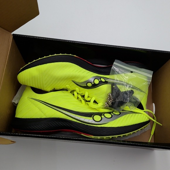 Saucony‎ Velocity MP Men\'s 11.5 NEW Yellow Spiked Running Track Cleats S29099-05 main image 7